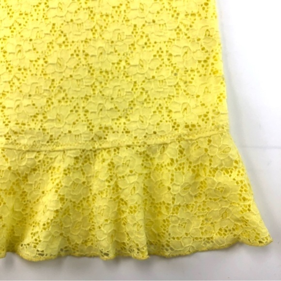 Betsey Johnson yellow lace beach dress coverup Medium - Picture 5 of 9